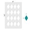 Small Harlequin Wallpaper Design Wall Stencil | 2696 by Designer Stencils | Pattern Stencils | Reusable Stencils for Painting | Safe & Reusable Template for Wall Decor | Try This Stencil Instead of a Wallpaper | Easy to Use & Clean